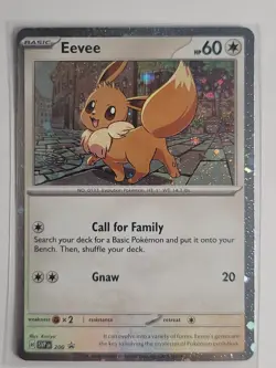 Pokemon Eevee SVP200 Black Star Cosmos Holo Promo Destined Rivals Pokemon TCG NM - Image 1