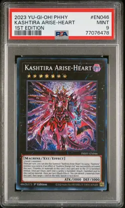 2023 YU-GI-OH! PHOTON HYPERNOVA 1ST ED #EN046 KASHTIRA ARISE-HEART PSA 9 - Image 1