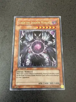 Caius the Shadow Monarch #SDDE-EN001 1st Edition Lightly Played Ultra Rare - Image 1