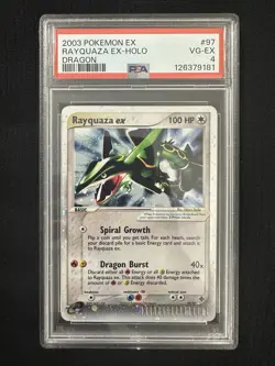 Rayquaza ex 97/97 Full Holo EX Dragon PSA 4 2003 Rare Pokemon Card - Image 1