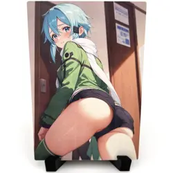 Sword Art Online Sinon Sexy Anime Waifu Girl Doujin Lewd Goddess Story Art Card - Image 1
