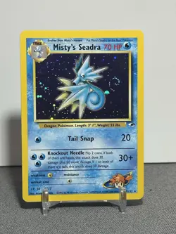 Pokemon Misty's Seadra Prerelease Promo Holo Card 9/132 Vintage Gym READ ⬇ - Image 1