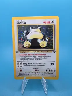 Snorlax 11/64 1st Edition Holo Rare Jungle Pokemon Card TCG - Vintage 1999 - Image 1