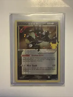 Pokemon Greninja TCG Star SWSH144 Celebrations Black Star Promo Shiny Holo Card - Image 1