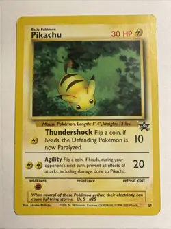 Pokemon Pikachu TCG World Collection 27 Regular Promo Card - Image 1