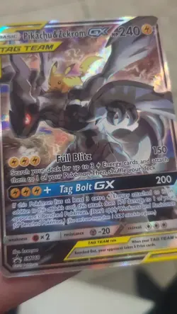 Pikachu & Zekrom GX SM168 Holo Card Promo Rarity - Image 2