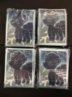 4x- 65 Ct Silver Tempest ETB Alolan Vulpix Card Sleeves Sealed Pokemon NIP - Image 1