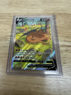 Pokemon TCG Charizard v SWSH260 Holo Rare Card Sword & Shield Promo - Image 1