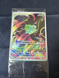 Pokemon TCG Mega Evolutions Stamped Promo Card - Bulbasaur 133/132 - NM - SEALED - Image 1