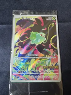 Pokemon TCG Mega Evolutions Stamped Promo Card - Bulbasaur 133/132 - NM - SEALED - Image 2