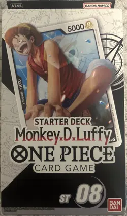 One Piece Card Game Starter Deck - Monkey.D.Luffy ST-08 English New sealed *Box* - Image 1