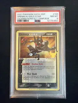 Greninja Star SWSH144 Celebrations Promo Cards Holo PSA 8 Pokemon - Image 1