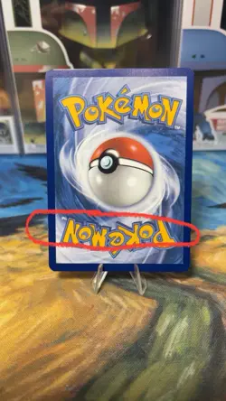 RARE Error Pokemon Card (Factory Error Dotted Line On Back Of Card)Electric Type - Image 1