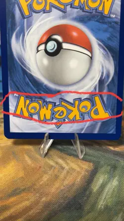 RARE Error Pokemon Card (Factory Error Dotted Line On Back Of Card)Electric Type - Image 2