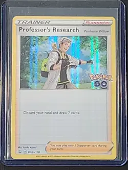 Professor's Research SWSH178 Black Star Promo Pokemon Go Card Willow 178 (NM) - Image 3