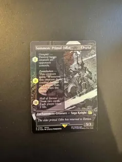 Summon: Primal Odin Final Fantasy Borderless Foil Rare - Image 1