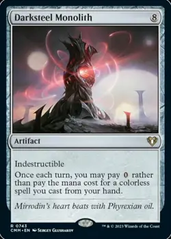 MTG Darksteel Monolith, NM-Mint, English Commander Masters - Image 1
