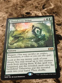 THUNDEROUS DEBUT Magic MTG Wilds of Eldraine - Image 1