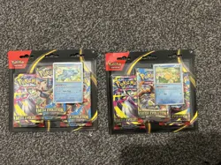 Pokemon TCG Mega Evolution 3 Pack Blister Golduck & Psyduck New Sealed - Image 1