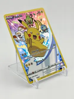 Pikachu SWSH020 Sword & Shield Full Art Holo Black Star Promo Pokemon TCG - NM! - Image 2