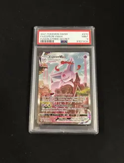 2021 Pokemon Fusion Strike Espeon VMAX Full Alternate Alt Art #270/264 PSA 9 - Image 1