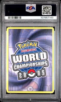 2005 POKEMON WORLD CHAMPIONSHIPS PROMO BRIGHT AURA #26 WOBBUFFET PSA 10 - Image 2