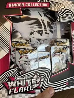 Pokemon TCG: Scarlet & Violet White Flare Binder Collection Reshiram - Image 1
