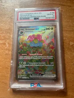 Venusaur EX 198/165 Special Illustration Rare 2023 Pokemon Mew EN PSA 10 GEM MT - Image 1