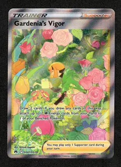 Gardenia's Vigor GG61/GG70 Pokemon TCG Crown Zenith: Galarian Gallery Holo NM - Image 1