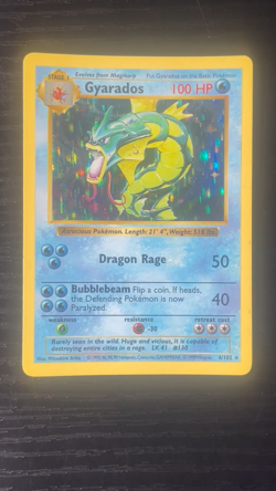 Pokemon TCG Gyarados Base Set Shadowless Holo Foil Near Mint NM - Free Returns! - Image 2