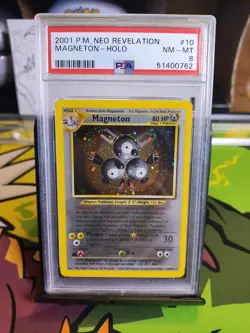 Magneton Neo Revelation Holo #10 PSA 8 NM-MT 2001 Vintage Pokemon 10/64 - Image 1