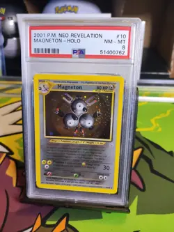 Magneton Neo Revelation Holo #10 PSA 8 NM-MT 2001 Vintage Pokemon 10/64 - Image 3