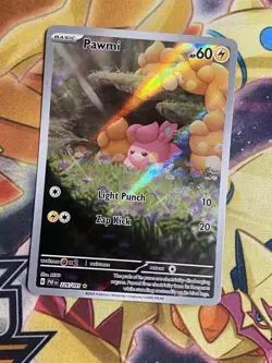 Pawmi Pokemon Paldean Fates 226/091 Full Art Illustration Rare NM - Image 1