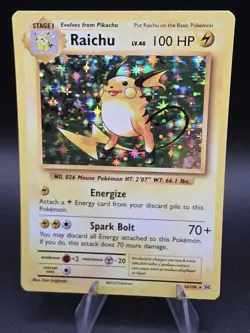 Pokemon TCG 2016 XY - Evolutions 36/108 Raichu Deck Exclusive Non-Holo Rare LP - Image 1