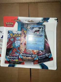 2 Packs of Pokemon TCG Paradox Rift Triple Pack Blister 1 Ceitan & 1 Arctibax - Image 1