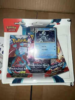 2 Packs of Pokemon TCG Paradox Rift Triple Pack Blister 1 Ceitan & 1 Arctibax - Image 2