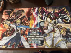 Yu-gi-oh! Playmat Win A Mat WCQ NA Exclusive Continental Jack And Gong - Konami - Image 1