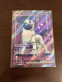 Pokemon TCG Absol EX Sv03: Obsidian Flames Holo Ultra Rare Card 214/197 - Image 1