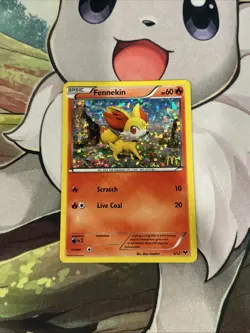 McDonald's Fennekin 3/12 Holo Foil Pokemon TCG Card 2014 Promo, Lightly Played - Image 1
