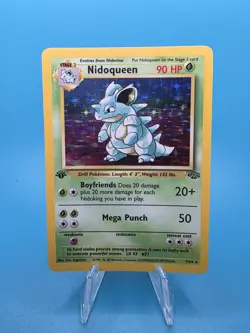 Nidoqueen 7/64 Jungle 1st Edition Holo Rare Pokemon TCG Card Vintage WOTC - Image 1