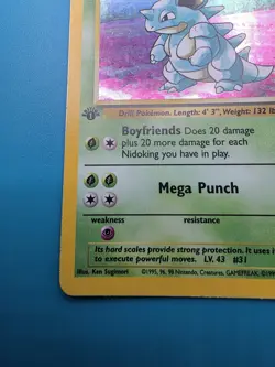Nidoqueen 7/64 Jungle 1st Edition Holo Rare Pokemon TCG Card Vintage WOTC - Image 5