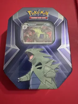Pokemon Triple Whammy TYRANITAR Tin 3 Booster Packs 3 Foil Cards TCG New Sealed - Image 2