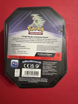 Pokemon Triple Whammy TYRANITAR Tin 3 Booster Packs 3 Foil Cards TCG New Sealed - Image 3