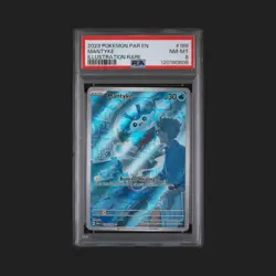 Mantyke Rare Pokemon TCG Card Sv04: Paradox Rift Holo Illustration 189/182 PSA 8 - Image 1