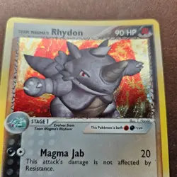 Team Magma's Rhydon 11/95 Pokemon EX Team Magma vs Team Aqua Holo Rare Card - LP - Image 3
