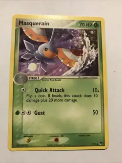Pokemon MASQUERAIN 7/17 POP SERIES 1 Promo Card 2004 NM - Image 1