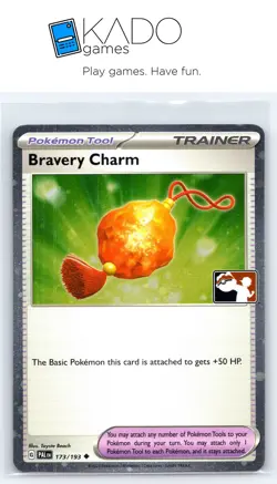 Prize Pack Series Cards #173/193 Bravery Charm HOLO - Image 1