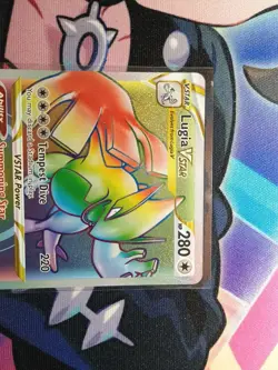 Lugia VSTAR Rainbow Secret Rare Card 202/195 SWSH12 Silver Tempest Pokemon NM - Image 3