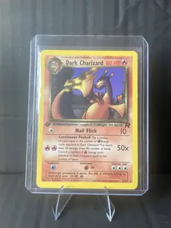 Pokemon Card - 1st Edition Non Holo Dark Charizard Team Rocket 21/82 - Image 1
