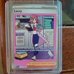 Pokemon TCG Trainer Lacey Prismatic Evolutions Holo Card 175/131 - Image 1